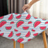 Summer 48x48 Inch Outdoor Square Fitted Tablecloth Stretchy Washable Fabric Coffee Table Cloth Non Slip Folding Card
