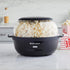 West Bend Stir Crazy Hot Oil Popcorn Popper - 6 Qt Popcorn Maker with Large Serving Bowl and Stirring Rod