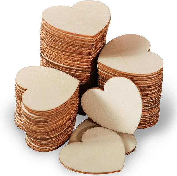 Kate Aspen Wooden Hearts for Guest Book, Set of 75 Wedding Guestbook Alternative Drop Box Hearts