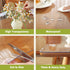 36 60 Inch, 1.5mm OstepDecor Clear Table Protector x Thick Plastic Table Cover, Waterproof PVC Clear Table Cover