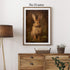 Farmhouse Rabbit Wall Art, Vintage Bunny Prints with Flowers, 16x24inch Vintage Animal Pictures No Frame
