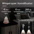 INVODA Mini Humidifiers, 260ml USB Personal Cool Mist Humidifier with Night Light, White