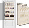 Over the Door Shoe Rack, Short Hanging Organizer with Large Deep Pockets for 14+ Pairs Shoes, Dorm Storage
