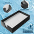 TiHau Acrylic Guest Towel Napkin Holder, Black Bathroom Paper Hand Towels Storage Tray, Disposable Paper Towel Holder