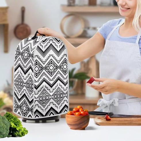 Small Blender Cover, Kitchen Appliance Covers for Aztec Juicer, Stand Mixer, Coffee Maker, White
