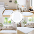 duduta White Fluffy Round Rug - 4x4 ft Shag Fuzzy Plush Circle Throw Rug for Nursery Bedroom Living Room Decor