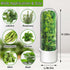 HVECT 2-3 1Pack) Herb Saver for Refrigerator, Herb Saver Pod Cilantro Containers for Refrigerator, Fresh Herb Keeper