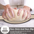 2Pcs Silicone Bread Sling for Dutch Oven, Non-Stick Easy-Clean Baking Mat with Long Handles, Gray