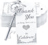Aokbean 52pcs Vintage Skeleton Key Bottle Opener Gift Set with Thank You Tag Card and Keychain (Antique Silver)