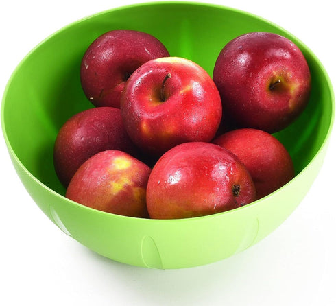 YBM HOME 8-Inch Plastic Serve Mixing Bowl, Ideal for Cereal, Snacks, Salad, Microwave Safe, Pink