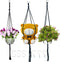 AncBace Macrame Plant Hangers Planter Flower Pots Holder 3 Pack Basket Stand Tassels