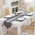84 Inches HeMiaor European Style Dining Table Runners Luxury Classy Dining Table Runner with Tassels for Home Hotel