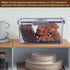 2Pcs Counter 2 Gifhomfix Bread Box Bread Boxes for Kitchen Airtight, Double Time Recording Bread Storage Container
