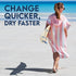 Dock & Bay Adult Poncho - Hooded Towel with Deep Pockets, Changing Robe - Quick Dry - Compact, Lightweight - Includes