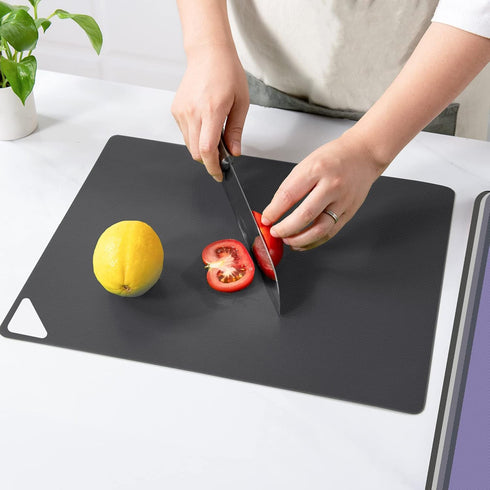 Plastic Cutting Boards for Kitchen, WK Flexible Cutting Board Set of 10, BPA Free, Dishwasher Safe