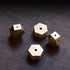 Chenshuo Mini Dual Purpose Incense Holder, Brass Hexagonal Shape Burner Plate for Incense Sticks, 3 Pcs Home Decoration