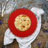 4 Pcs Mini Pie Crust Shields, Silicone Pie Pan Shield for Baking, Mini Pie Crust Protector 4 to 6 inches (Red)