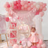 Pink Bow Birthday Decorations Girls Just Wanna Be One First Birthday Pink White Balloon Arch Backdrop High Chair Banner