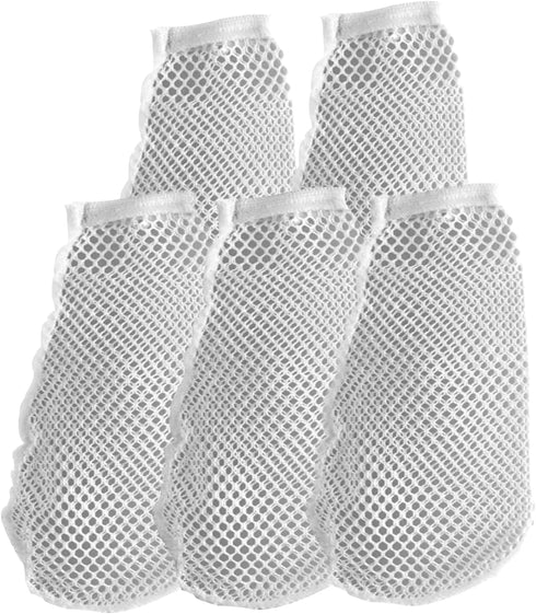 Nylon Lint Trap for Washing Machine Drain Systems & Discharge Hoses - Fits All Washing Machines (5pcs + 5pcs Cable Ties)