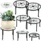 DEELF OUTLET 7-pack Metal Plant Stands Indoor Outdoor Rustproof Iron Potted Plant Holder Heavy-duty