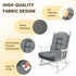 43.3 19.7 inches 1 YAFF Adirondack Chair Cushion, Water and Sunscreen Resistant Fabric Outdoor Chair Cushions, Non-Slip