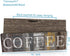 Rustic Farmhouse Kitchen Decor Sign | Printed Wall Hanging Coffee Bar Plaque | 16x5 inches