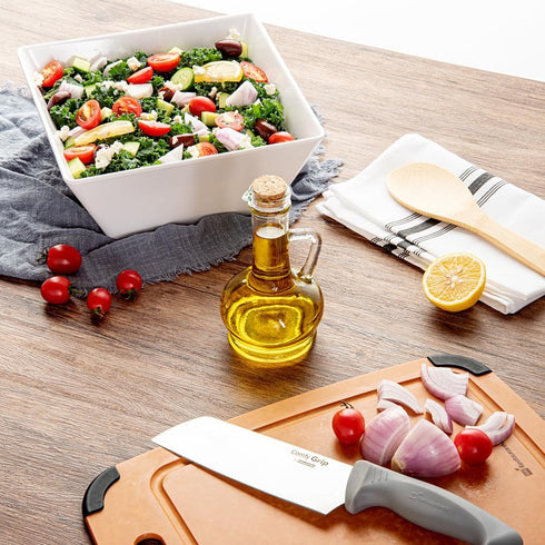 8-Ounce 1 Restaurantware RW Base Olive Oil Dispenser Kitchen Oil Dispenser Bottle - With Cork Lid Non-Leaking Clear