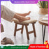 Kitsanery Foot Stool,Ottoman,Bamboo Small Sofa Foot Rest Under Desk,Extra Seating for Living Room, Bedroom