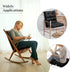 4.5 Inch 4 Giantex Tufted Patio Cushion, Outdoor High Back Chair Pads Thick, with String Ties, Patio Seat Cushion