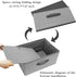 Storage Baskets, 15.7-Inch Woven Fabric Bins, Foldable Organizer Bins for Closet Shelves, 2PCS/Grey