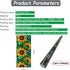 Decorative Window Privacy Film, Stained Glass Window Clings, Anti-UV Frosted Tinting Film, Non-Adhesive, 17.7" x 39.5"
