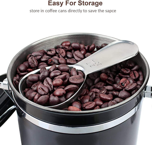 izelokay 2 30ML Coffee Scoop, Stainless Steel Table Spoon