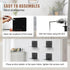 6PCS Eapele Invisible Floating Bookshelf, Heavy-Duty Hanging Bookshelves, Steel Constructed Wall Mounted Hidden