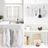 AIZESI White Adjustable Tension Curtain Rod 16 to 26 Inch, 7/8” Diameter for Window and Closet
