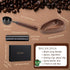 Dazzleimart 3pcs Set Coffee Bean Dosing Cup with Gift Box, Dosing Walnut Wood Cups Stainless Steel Spoon Portable Spray