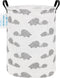 LANGYASHAN Canvas Fabric Storage Bin, Collapsible Organizer Basket for Laundry, Toy, Gift, Bedroom, Nursery (Full Love