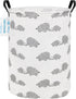 LANGYASHAN Canvas Fabric Storage Bin, Collapsible Organizer Basket for Laundry, Toy, Gift, Bedroom, Nursery (Full Love