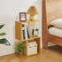 3-Tiered YD-ST003N Aibiju S-Shaped Side Table for Small Spaces, Freestanding Side Table, Sofa End Table, Narrow End
