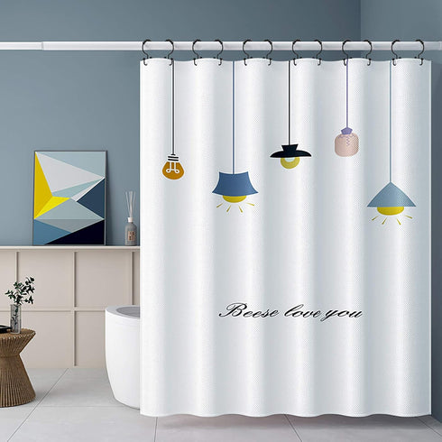 Goowin Shower Curtain Hooks, Stainless Steel Black Shower Curtain Rings, Rust Proof, Free Sliding Double Hooks