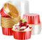 EUSOAR Dessert Cups with Lids, 30pcs 5oz Disposable Aluminum Ramekins for Baking, Mini Cheesecake Pan