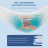 3D 6-26 inches GRT Waterproof Mattress Protector Queen, Rayon Bamboo Mattress Protector Cooling Breathable, Air Fabric
