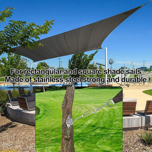 YOFIT Shade Sail Hardware Kit for Triangle Rectangle Sun Shade Sail Installation, 80 Pcs 304 Grade Stainless