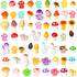 WEIZEW 100pcs Mini Mushrooms Tiny Resin Mushrooms Miniature Little Small Mushroom Figures Bulk