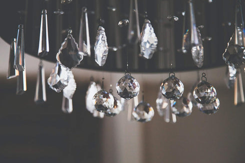 Decoration,Pack 12 H&D Clear Jewelry Crystals Pendants Chandelier Lamp Lighting Drops Prisms Hanging Glass Prisms Parts