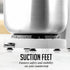 OVENTE 3.5-Quart Electric Kitchen Stand Mixer, 250-Watt Power, 5 Speed Control, White, 2 Blender Attachments SM680W