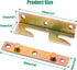 4 Sets No Mortise Bed Rail Fittings, Wooden Bed Frame Connectors Metal Bed Rail Fasteners