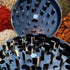 4 inch 4 inches) aluminum alloy metal spice mill. Larger than small spice grinders. Extra Large Size is easy to turn.