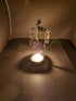 HOKHBCW Rotary Candle Holder - Spinning Metal Candleholder Gift, Dove of Peace