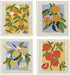 LARTSFRO Swedish Dishcloths for Kitchen, Papaya Reusable Paper Towels Washable, Oranges Peach Lemon
