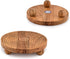 EDHAS Set 2 (6" 6" 1.5") Pedestals Acacia Wood of Round Pedestal Riser Board for Display, Farmhouse Dcor Displays Your